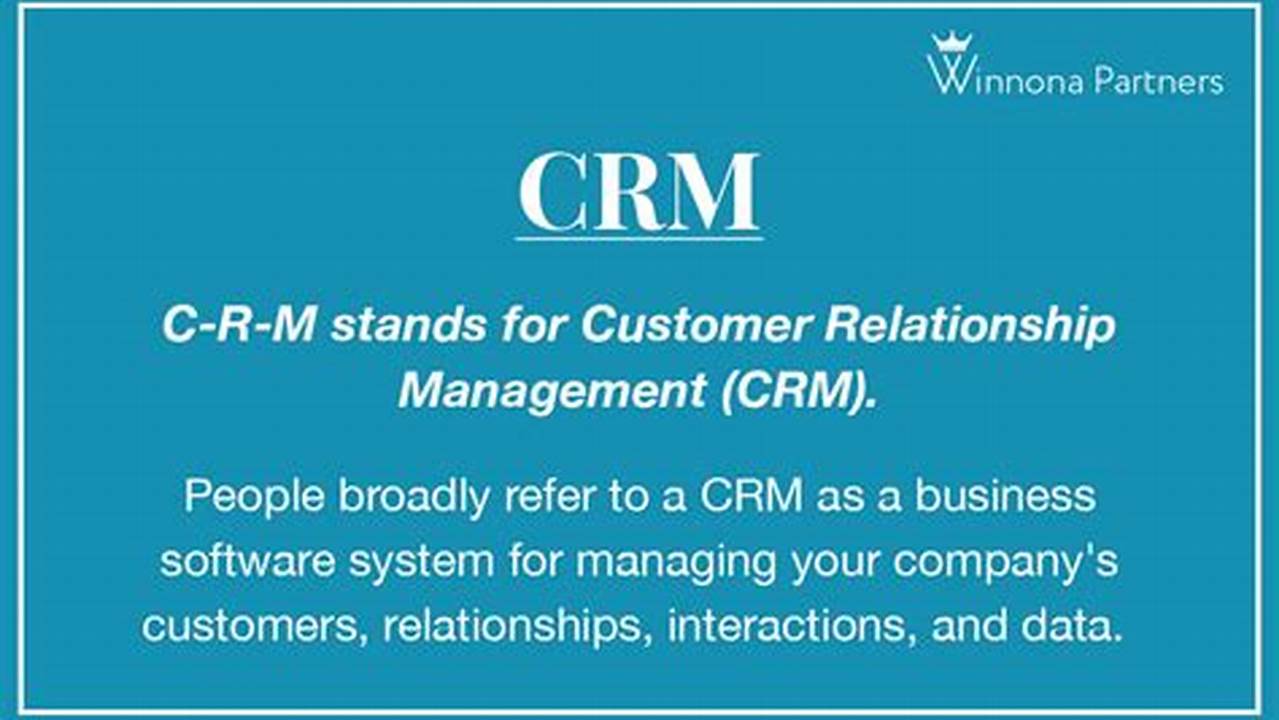 Information to CRM: Understanding the Acronym in Medical Settings